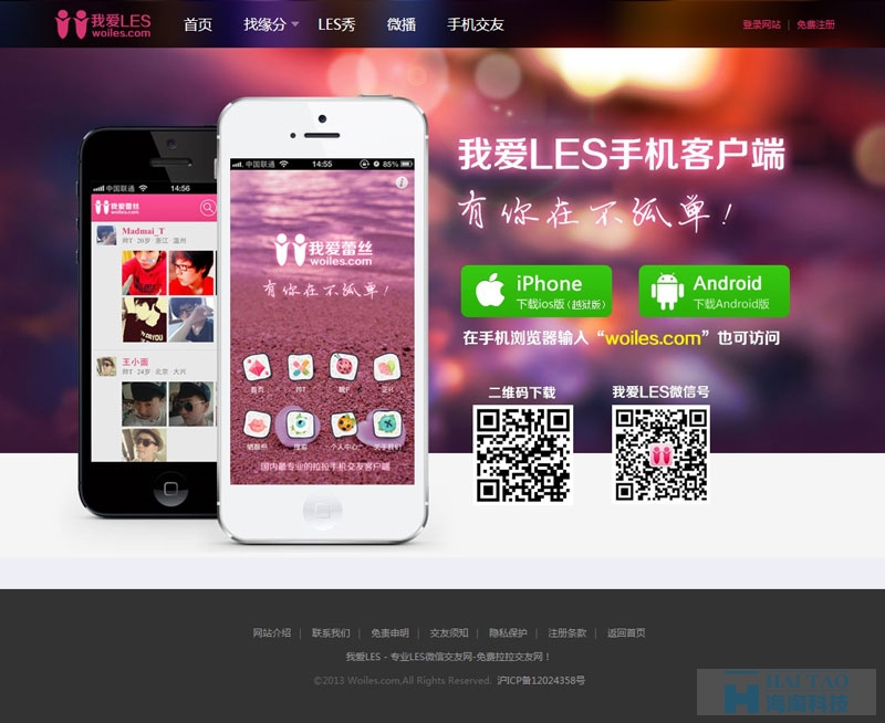 我愛LES網社交網站建設優(yōu)秀案例